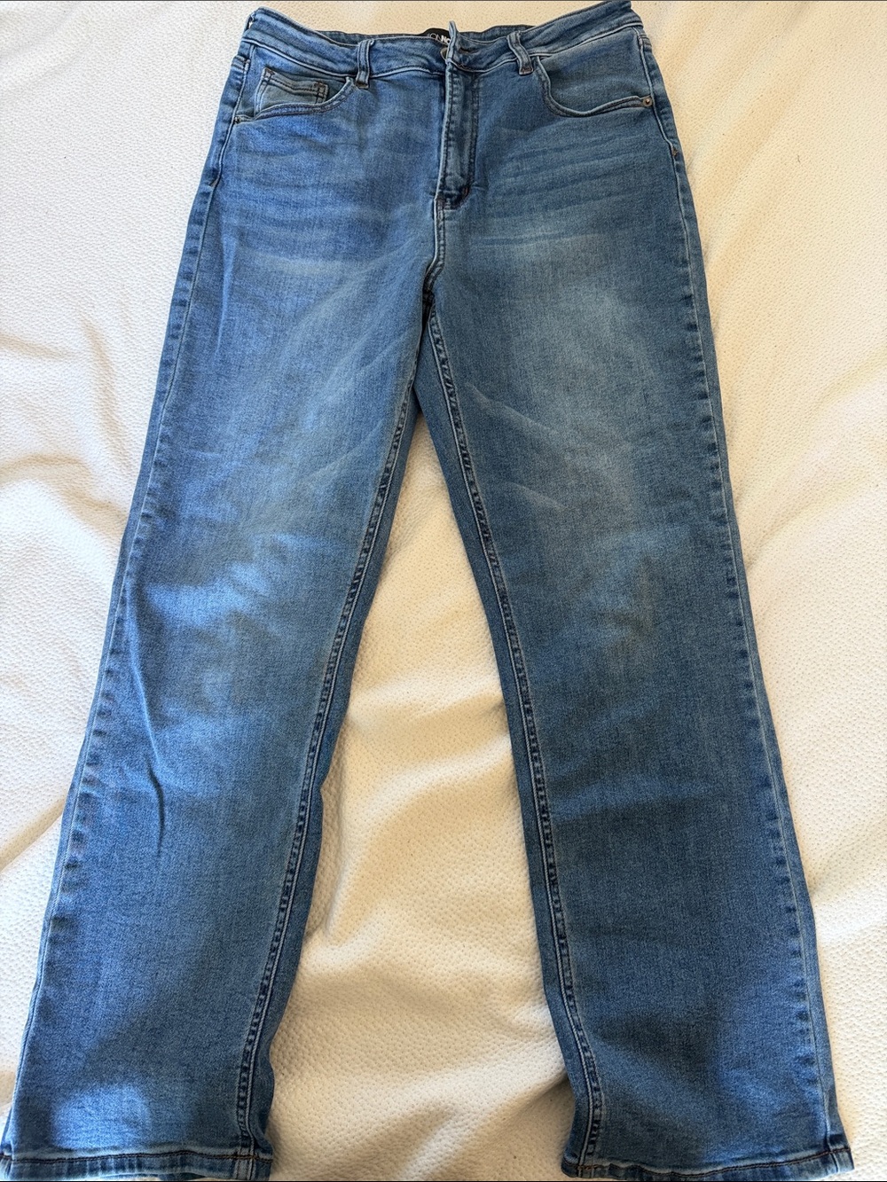 Women’s Fashionova Classic Straight-Leg Blue Jeans - size 13